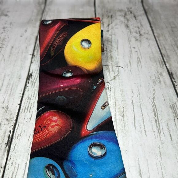 Ralph Marlin Men’s Harley Custom Tanks Tie 1994 - Picture 2 of 6